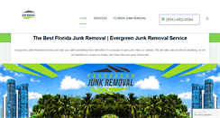 Desktop Screenshot of evergreenjunkremoval.com