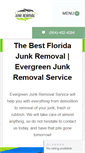 Mobile Screenshot of evergreenjunkremoval.com